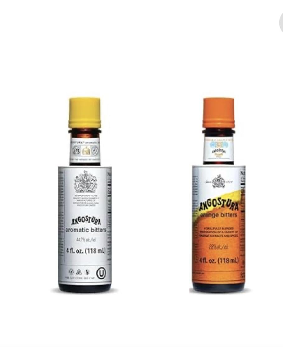 Angostura aromatic and orange bitters